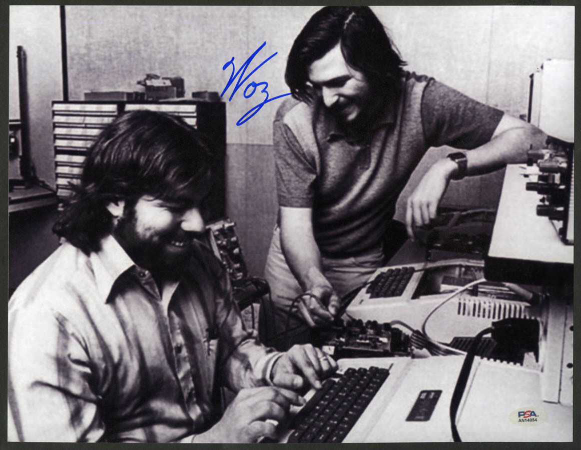 스티브 워즈 워즈니악(STEVE WOZ WOZNIAK)이 서명한 11X14 사진 작업 APPLE II 컴퓨터 PSA | DNA  사인-Freehip.co.kr