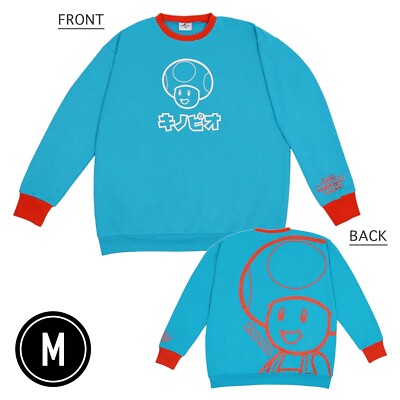 USJ Universal Studios Japan Super Nintendo World Toad Sweatshirt M