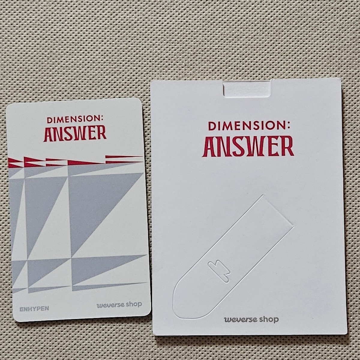 ENHYPEN Dimension:Answer Weverse POB BENEFITS PHOTOCARD WITH FRAME