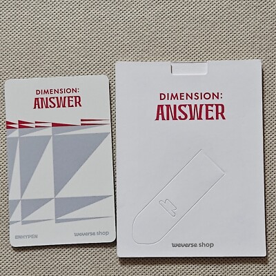 ENHYPEN Dimension:Answer Weverse POB BENEFITS PHOTOCARD WITH FRAME