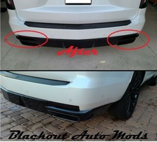 Rear Bumper Reflector Blackout Smoked Vinyl O...