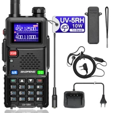 1/2PCS BAOFENG UV-5RH TRUE TRI BAND COPY FREQUENCY HAM RADIO WALKIE TALKIE 999CH