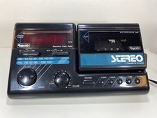 Rhapsody RY-1034 Cassette Player Clock Radio Portable Vintage Retro