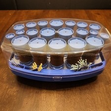 Clairol/ Remington Swing Setter 20 Velvet 8 Jumbo Rollers Hot Curlers VH 20