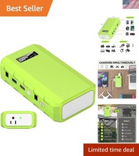 Portable Power Station with AC Outlet, 65W/110V External Battery Pack 24000mA...