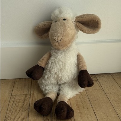 Retired Jelly cat Medium Sheep Plush Stuffed Animal White Beige Brown  14-24in