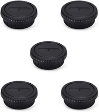 Rear Lens Cap Body Cap Cover Set for Canon EF EF-S Mount Camera 90D 80D 77D 70