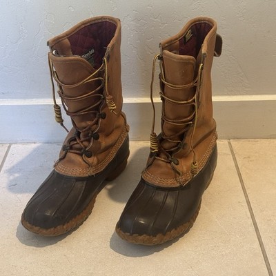 LL Bean Mens 8 M Leather Duck Boots Insulated Waterproof USA  display picture 3