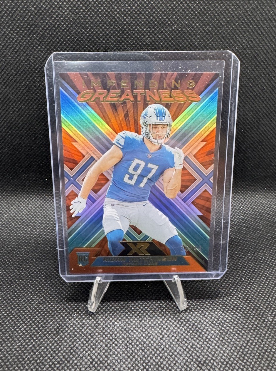 Aidan Hutchinson Panini XR Impending Greatness #IMG13 Orange