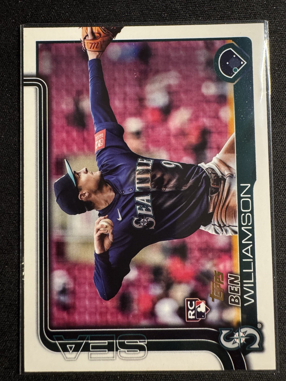 2025 Topps Update US130 Ben Williamson RC Golden Mirror Image Variation SSP