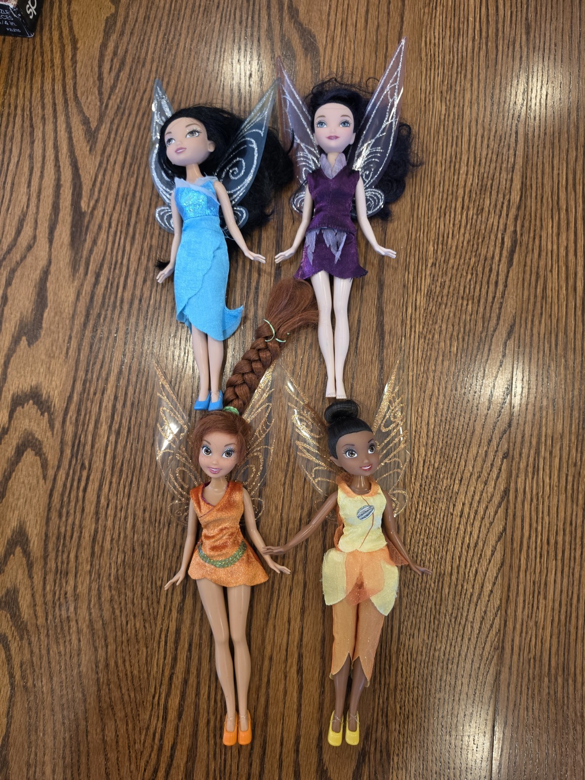 Pixie Hollow Fairies Doll Lot of 4 Jakks Vidia Silvermist Fawn Iridessa 9