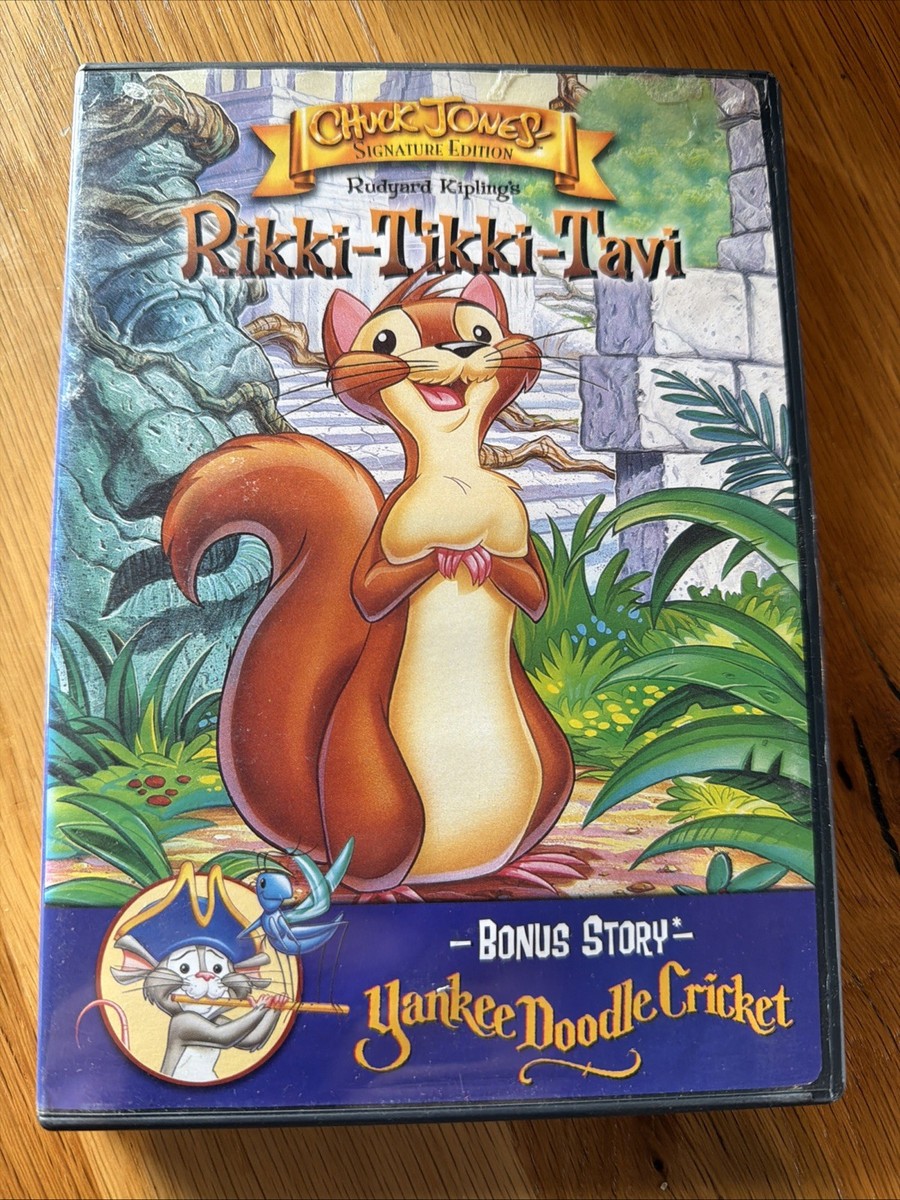 Rikki-Tikki-Tavi / Yankee Doodle Cricket (DVD) Rare Kids Chuck