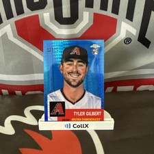 2022 Topps Chrome Platinum Tyler Gilbert #314 Blue Prism Refractor (RC)