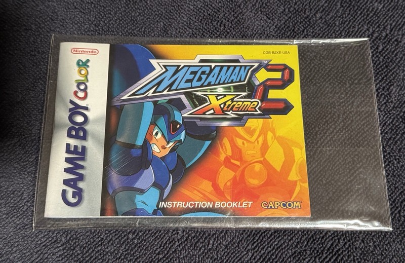 Mega Man Xtreme 2 Nintendo Game Boy Color • Manual Only • MegaMan Gameboy GBC