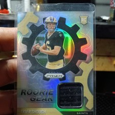 2025 PRIZM NFL TYLER SHOUGH ROOKIE GEAR PATCH SP-SAINTS