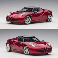 AUTOart 1/18 Alfa Romeo 4C SPIDER Car Model Competition Red