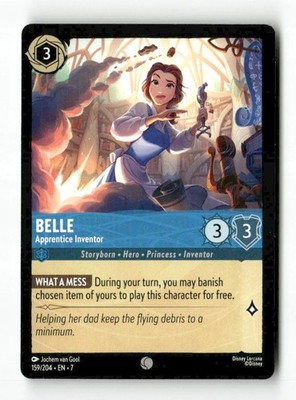 Belle - Apprentice Inventor 159/204 Disney Lorcana 7 Common NM