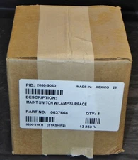 NEW SEALED SIMPLEX 2080-9060 MAINTENANCE SWITCH WITH LAMP FIRE ALARM