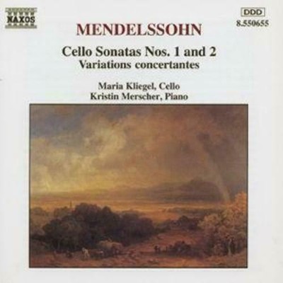 Mendelssohn Cello Sonatas Nos. 1  2  Variations concertantes Op.17 CD - New