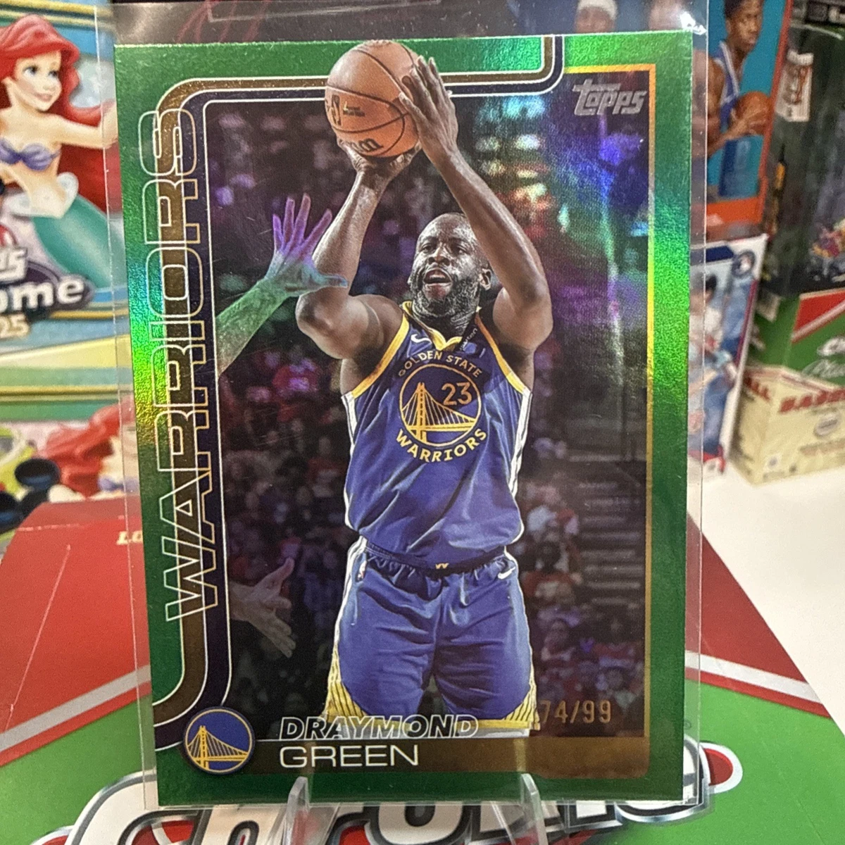 NBAカード ドレイモンド・グリーン NBAファイナル着用ユニ入り 99枚限定 Basketball Draymond Green Serial Numbered Sports Trading Card