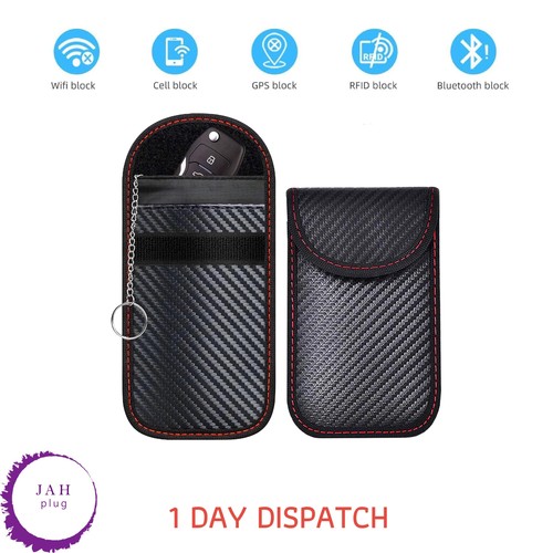 2X Borsa antifurto RFID gratuita per blocco segnale RFID Faraday, borsa