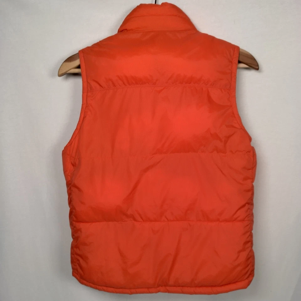 GAP Chaleco Puffer Niños M 8 Reversible Naranja Ripstop Gris Chaqueta de Caza LEER Foto 4 de 4