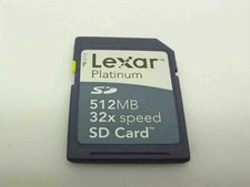 Lexar Platinum SD512-32 512MB 32x Speed SD Card Flash Memory UY451