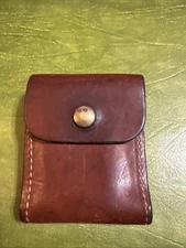 Vintage Cabelas Leather Ammo Pouch Belt Ammunition Storage Hunting 27-159 RARE