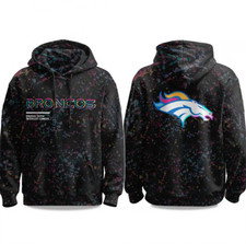 2025 Broncos Crucial Catch3D All Over Printed Hoodie