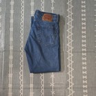 Levi's Mens Straight Fit Blue Medium Wash Denim Cotton Jeans 5-Pocket Logo — photo 8