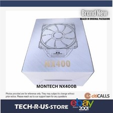 MONTECH NX400B NX400 CPU Air Cooler, Single Tower, 4 Advanced Heat Pipes, 52-fin