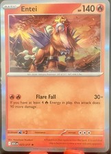 Pokémon Entei ASCENDED HEROES 025/217 Rare Holo Basic 140HP Flare Fall 2026