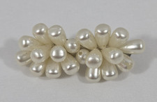 Vintage Faux Pearl Cluster Barrette Hair Clip