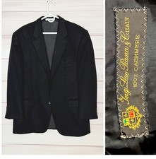 John W Nordstrom Loro Piana Cashmere Sport Coat Black 44R Tailored in Canada