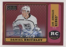 2018-19 O-Pee-Chee Platinum Retro Red Rainbow Daniel Brickley #R-99 Auto 3x1