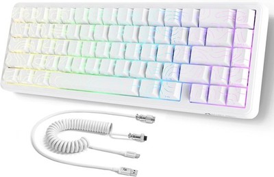 MAMBASNAKE ATTACK SHARK X65 HE Rapid Trigger Tastatur weiß Contou 8khz