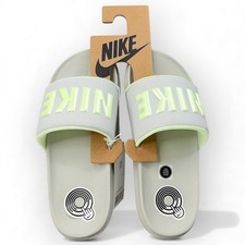 New Nike Offcourt Slide Womens Sandals Light Silver Barely Volt BQ4632-013