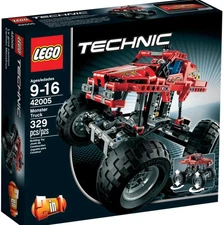RARE Retired LEGO Technic Monster Truck #42005 329 pcs w/Manuals. Repackaged.