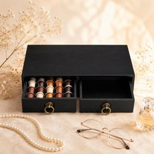 Perfume Organizer Stand Sturdy Wood Cosmetics Storage Rack Stable for