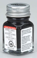 Testors 1/4 oz Semi Gloss Black Enamel Model Paint 1139