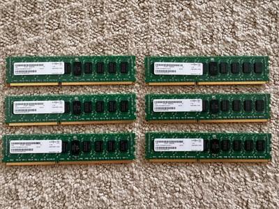 Lot of 6x 2GB DDR3 1333MHz Desktop RAM Modules - Unigen UG25U7200M8DR-ACB10