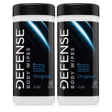 Defense Soap All Natural Body Wipes 2PK with Tea Tree Oil Wrestling, Combat,