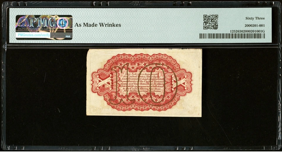 Fr# 1252 PMG 63 Choice Uncirculated - Image 2 of 2