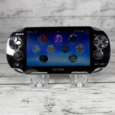 Sony PS Vita PCH-1100 Black Console Tested Working 8GB Charger Japan