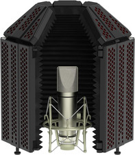 Recording Microphone Isolation Shield, High Density Absorbent Foam 5 Panels to F