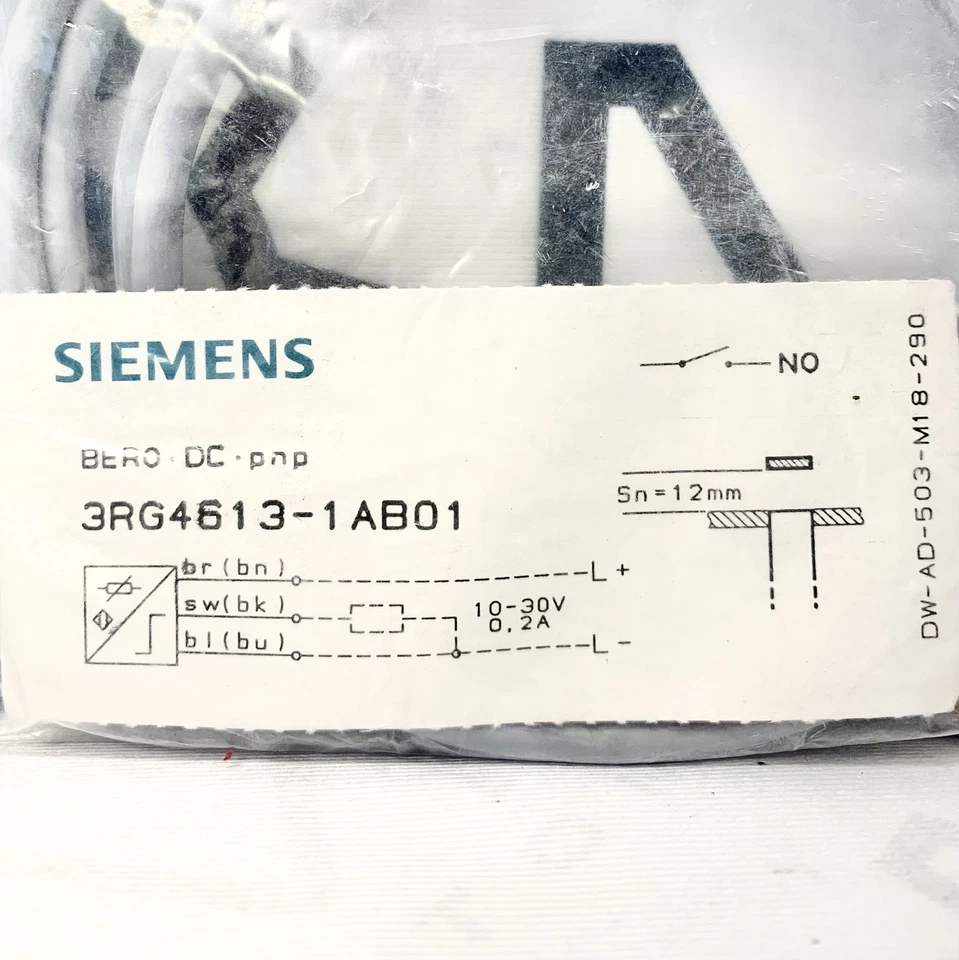 Siemens 3RG4613-1AB01 Proximity Switch 10-30 V - Image 2 of 3
