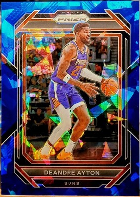 2022-23 Panini Prizm Deandre Ayton Suns Blue Cracked Ice /125 SP #135 Lakers NBA