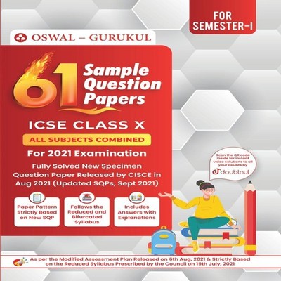 61 Sample Question Papers ICSE Class 10 for 2022 Examination Oswa