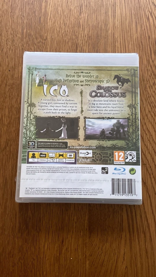 ICO and Shadow of the Colossus HD Collection NEW SEALED UK PAL Playstation 3 PS3 - Image 2 of 2
