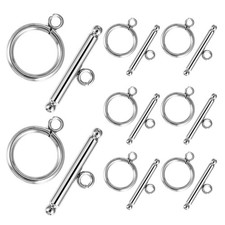 30 Sets Toggle Clasps for Jewelry Making T-Bar Jewelry Clasps Stainless Steel